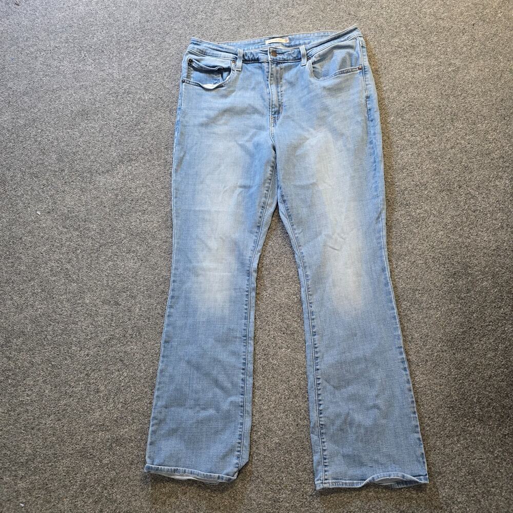 Levis Jeans Womens Size 33 Blue Denim High Rise Bootcut Stretch Fitted Capsule